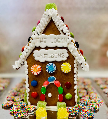 Gingerbread House - Custom Name Tag