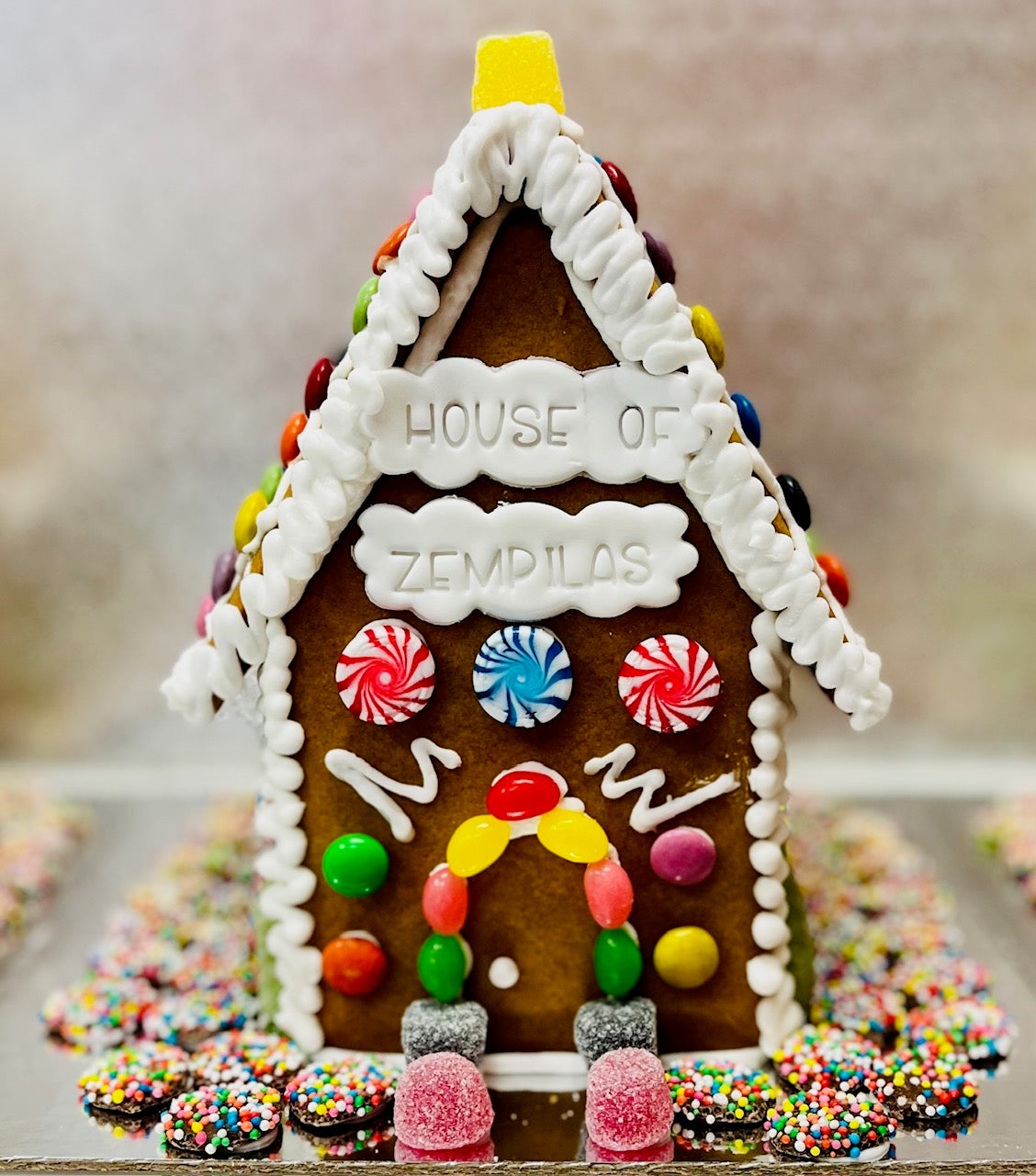 Gingerbread House - Custom Name Tag