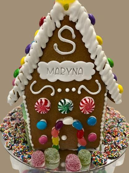 Gingerbread House - Custom Name Tag